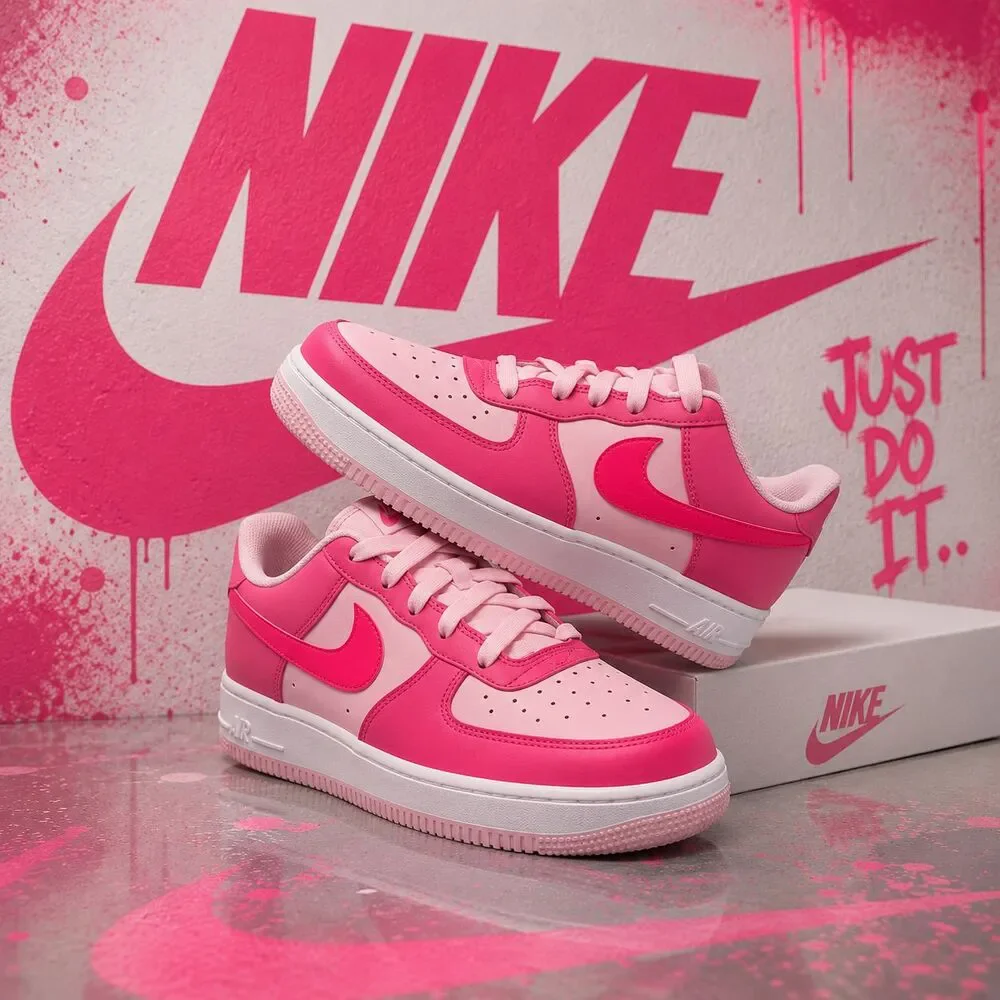 Nike Air Force 1 Low GS Pinksicle Pink Foam Hyper Pink White 6.5Y Wmns 8